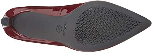 Geox D BIBBIANA A, Zapatos de Tacón Mujer, Rojo (Bordeaux C7005), 38