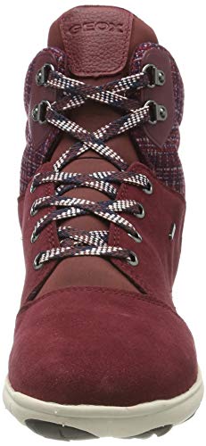 Geox D Nebula 4 X 4 B Abx, Botas Chukka Mujer, Rojo (Bordeaux C7005), 39 EU