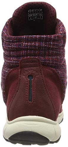 Geox D Nebula 4 X 4 B Abx, Botas Chukka Mujer, Rojo (Bordeaux C7005), 39 EU