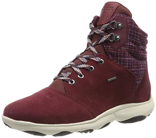 Geox D Nebula 4 X 4 B Abx, Botas Chukka Mujer, Rojo (Bordeaux C7005), 39 EU