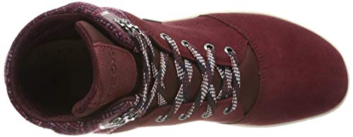 Geox D Nebula 4 X 4 B Abx, Botas Chukka Mujer, Rojo (Bordeaux C7005), 39 EU