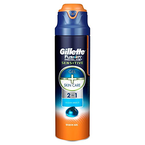 Gillette 59646 Fusion Proglide Sensitive Gel de Afeitar 2 en 1 - 170 ml