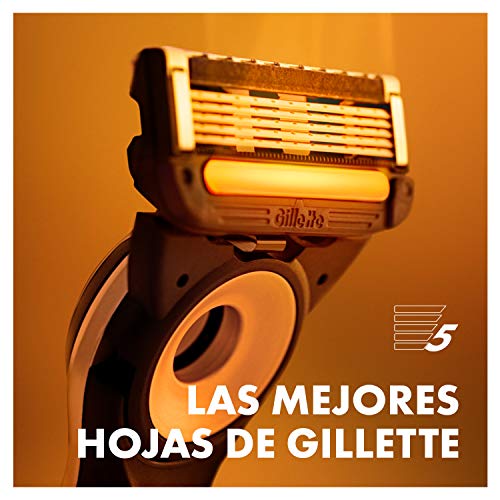 Gillette Labs Heated Razor Máquina de Afeitar Hombre + Base de Carga + Enchufe Inteligente - Kit de Viaje, Regalos Originales para Hombre