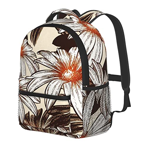 gjowegode Mochila Infantil para Niño Kindergarten, Glamour Manzanilla Floral Mochilas Kinder Preescolar Niñas Mochila Mochilas Lindo 2-6 Años, De Vuelta a La Escuela