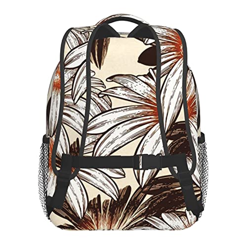 gjowegode Mochila Infantil para Niño Kindergarten, Glamour Manzanilla Floral Mochilas Kinder Preescolar Niñas Mochila Mochilas Lindo 2-6 Años, De Vuelta a La Escuela