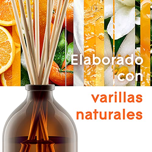 Glade Aromatherapy Varillas fragancia Pure Happiness [Orange & Neroli], Líquido con Aceites Esenciales, 16 varillas de ratán, más de 90 días de duración. Pack de 2