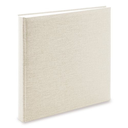 goldbuch 27605 Álbum de fotos Summertime Trend 2 con 60 páginas blancas con separadores de pergamino, álbum de recuerdos con cubierta de lino, álbum de fotos para pegar, color beige, 30 x 31 cm