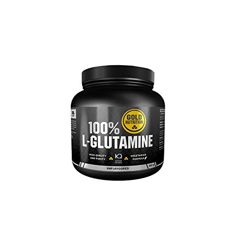 Goldnutrition L- Glutamine 300g polvo, Aumento de Masa Muscular