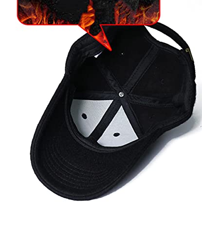 Gorras De Hombre Sombreros Cap Gorros De Lana De Gran Tamaño para Hombre, Gorras De Béisbol De Fieltro De Talla Grande para Hombre-Light_Grey_Velvet_54-58Cm