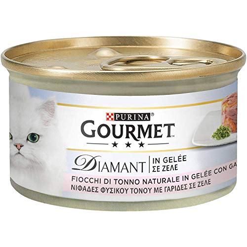 Gourmet - Diamant Copos de Tonno, Gelée con camarones de 85 g, 24 Piezas