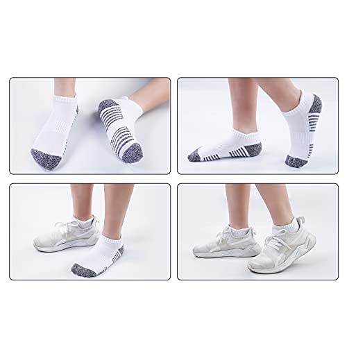 Gozlu Calcetines Mujer Tobilleros, 5 Pares Calcetines de Antiampollas Deporte, Cortos Calcetin Transpirable Algodon para Running,Trekking, Camping, Senderismo