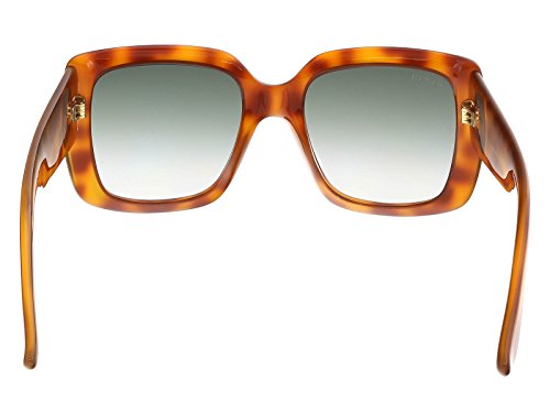 Gucci GG0141S 002 Gafas de Sol, Marrón (Avana/Green), 53 para Mujer