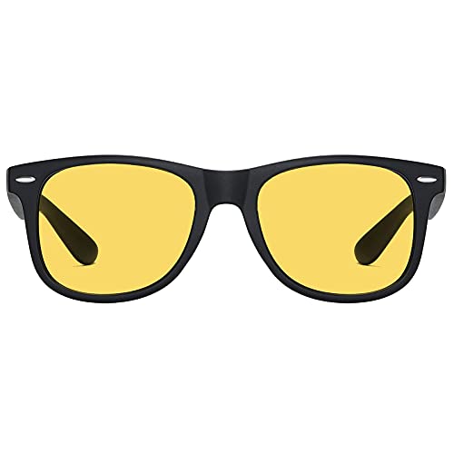 H HELMUT JUST Gafas de Sol para Hombre y Mujer Conducir para Noche Polarizadas Anti Reflejos Montuta Ligero de TR90