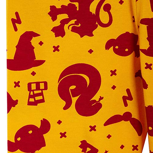 Harry Potter - Pijama completo para niños y niñas, diseño de Gryffindor, Hogwarts