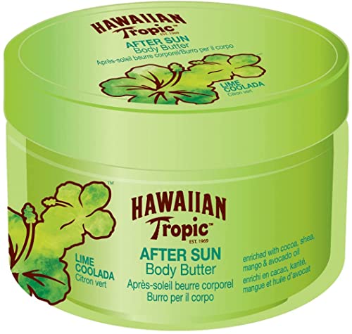 Hawaiian Tropic After Sun Body Butter Lime Colada - Duopack Crema Corporal After Sun con aroma Lima Colada, Fórmula hipoalergénica de hidratación intensa, Formato 200 ml - 2 unidades