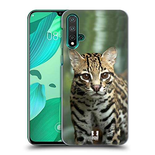 Head Case Designs Primer Plano De Un Ocelote Animales Famosos Carcasa rígida Compatible con Huawei Nova 5