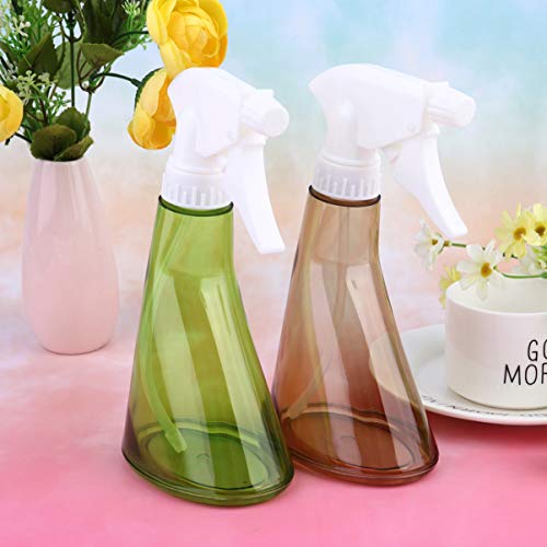 HEALLILY 2Pcs 370Ml Botella de Spray de Plástico Vacía Pequeña Regadera Botella de Spray de Niebla Multipropósito para Planta de Limpieza de Cabello Riego de Flores