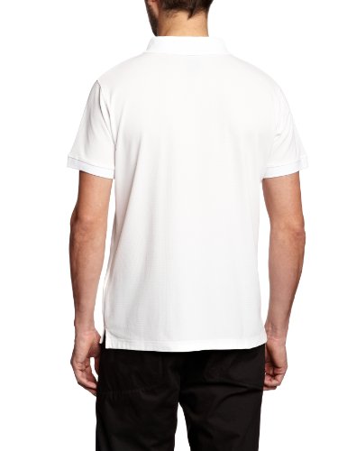 Helly Hansen Driftline Polo Camiseta tipo polo de manga corta con tejido de secado rápido y logo HH en el pecho, Hombre, Blanco (White), 2XL