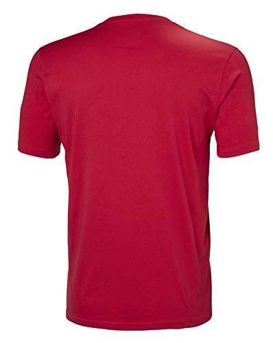 Helly Hansen HH Logo - Camiseta para Hombre, Color Rojo, Talla L