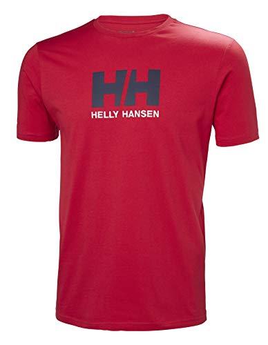 Helly Hansen HH Logo - Camiseta para Hombre, Color Rojo, Talla L