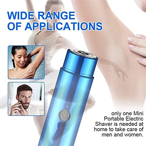 HHYSPA Mini Portable Electric Shaver,IPX7 Waterproof Cordless Pocket Razor,USB Rechargeable Rotary Razor,Electric Razor for Men,for Men Wet Dry Shaving Supplies