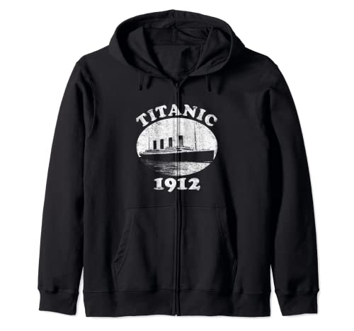 Histórico Vintage Crucero Vela Regalo Titanic 1912 Sudadera con Capucha