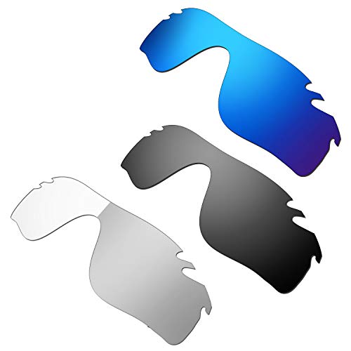 HKUCO Lentes de repuesto para Oakley Radarlock Path Vented Gafas de sol Azul/Negro/Fotocromismo Polarizado