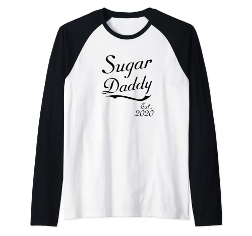 Hombre Sugar Daddy establecido 2020 Camiseta Manga Raglan