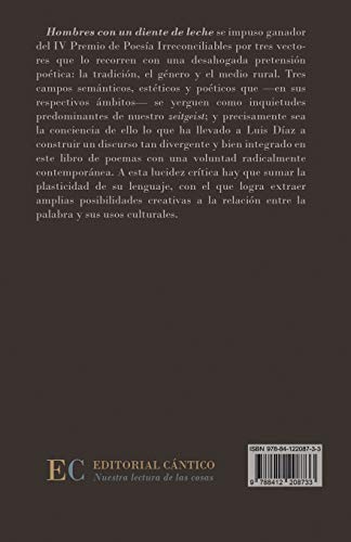 Hombres con un diente de leche: IV Premio de Poesía Irreconciliables: 14 (Doble orilla, poesía)