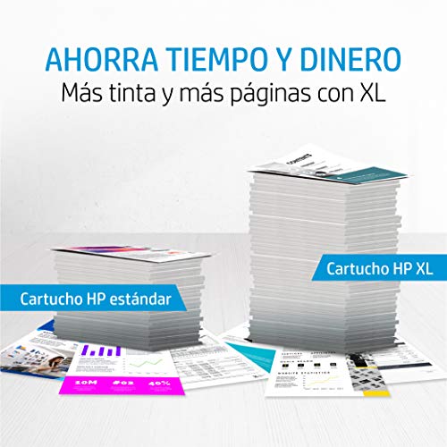 HP 901XL CC654AE, Negro, Cartucho de Tinta de Alta Capacidad Original, compatible con impresoras de inyección de tinta HP Officejet All-in-One 4500, J4580, J4680, Negro