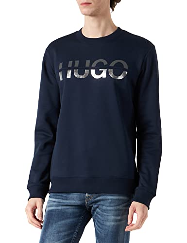 HUGO Derglas Sudadera, Dark Blue 405, S para Hombre