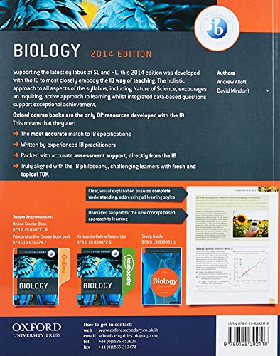 IB Biology Course Book: Oxford Ib Diploma Program (IB biology sciences)