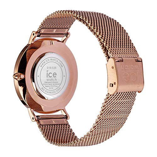 Ice-Watch - CITY sunset Milanese - Smoky eye - Reloj rose-gold para Mujer con Correa de metal - 016026 (Small)