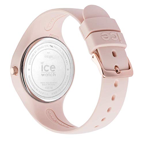 Ice-Watch ICE glam colour Nude, Reloj rosa para Mujer con Correa de silicona, 015330 (Small)