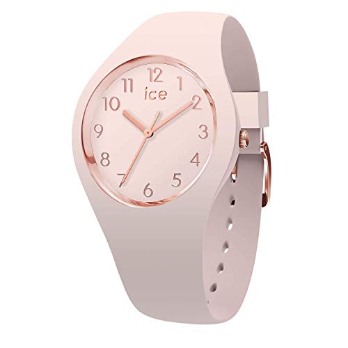 Ice-Watch ICE glam colour Nude, Reloj rosa para Mujer con Correa de silicona, 015330 (Small)