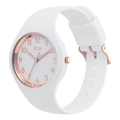 Ice-Watch - ICE glam White Rose-Gold - Reloj bianco para Mujer con Correa de silicona - 015337 (Small)