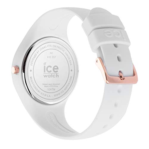 Ice-Watch - ICE glam White Rose-Gold - Reloj bianco para Mujer con Correa de silicona - 015337 (Small)