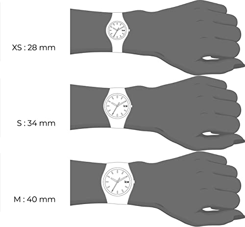 Ice-Watch ICE lo White pink, Reloj blanco para Mujer con Correa de silicona, 013431 (Medium)