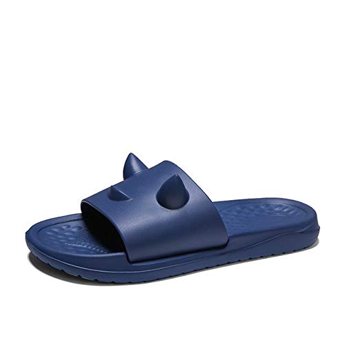 IENPAJNEPQN Hombres de la Jalea Zapatos Masculinos Deslizadores del Verano Calza Las Sandalias de Playa sólida Plataforma for Hombre (Color : Blue, Shoe Size : 8.5)