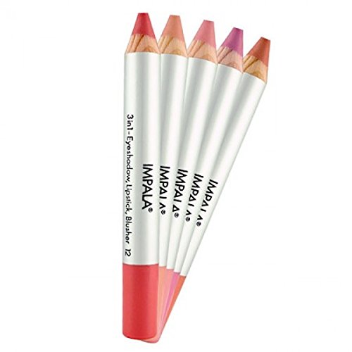 Impala Lápiz Jumbo 3 en 1 Color Salmón 16 Sombra de ojos, Lápiz Labial o Colorete