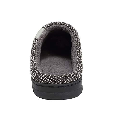 incarpo Zapatillas Casa Hombre Antideslizante de Interior y Exterior Pantuflas Vellón de Coral Cálido y Confortable Zapatillas,Negro,40/41 EU