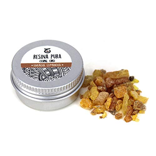 Incienso Copal Oro de Perú – Resina Fresca y Balsámica para sublimador de Llama, Incienso Natural, Ideal para ritos y Ceremonias – Paquete de 7 gr