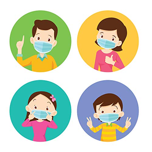 Infantiles- 50 Mascarillas quirúrgicas para niños - homologadas- Desechables de 3 capas - Certificado CE - Tipo II- 3 capas - Polipropileno- Dispositivo médico