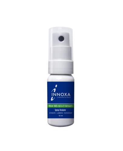 INNOXA – Fórmula azul – Spray Ocular para ojos muy secos y cansados – Inodoro e incoloro – Ácido hialurónico y aloe vera – Contra la Fatiga Ocular – 10 ml