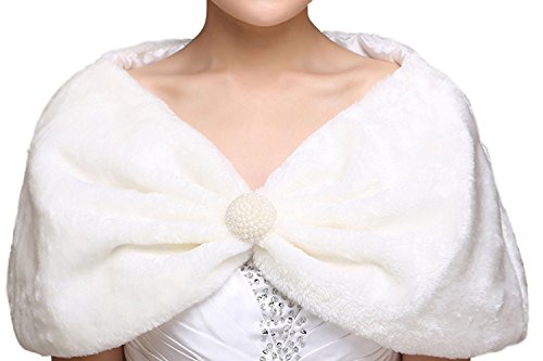 Insun - Pashmina - para mujer Marfil blanco crema Talla única