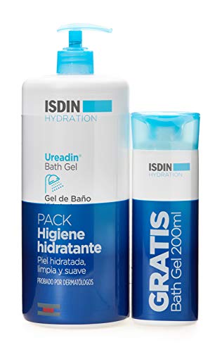 Isdin Ureadin Pack Gel De Baño Hidratante Con Urea, Bath Gel 1L Y Bath Gel 200 Ml 1400 g