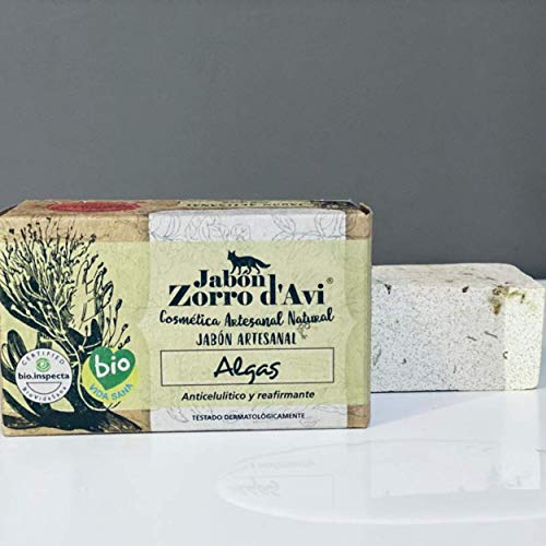 Jabón Zorro D’Avi Jabón Natural Ecológico de Algas Anticelulítico Hidratante y Regenerador - 120 gr