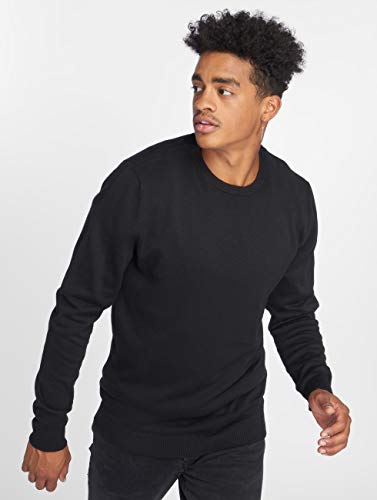 Jack & Jones Jjebasic Knit Crew Neck Noos Suéter, Negro (Black), XL para Hombre