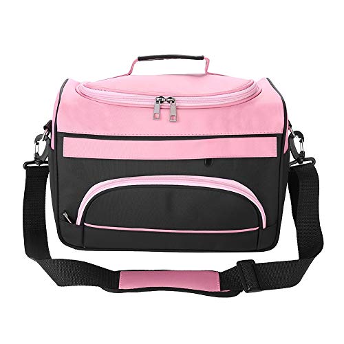 Jadeshay Bolsa para Accesorios de peluqueria- Bolsa de Almacenamiento portátil de Gran Capacidad Resistente al Desgaste y Duradera para Accesorios de Herramientas de peluquería(Rosa Rosa)