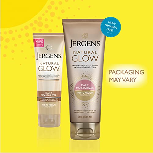 Jergens Natural Glow Revitalizing Daily Moisturizer for Fair to Medium Skin Tones 222 ml Moisturizer